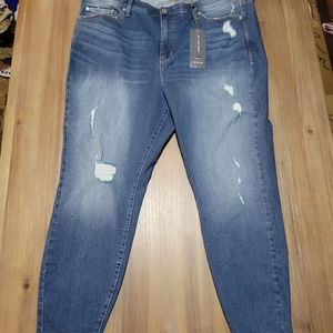 Torrid jeans plus sky high skinny plus size 24r NWT